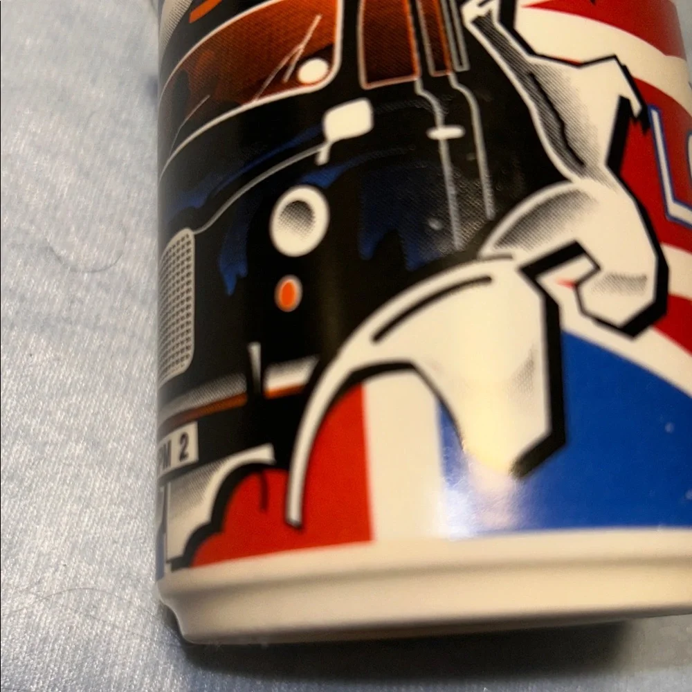 Ceramic London Unmarked Red White Blue Taxi Coffee Cup